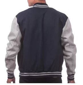 Veste universitaire en laine Varsity Letterman veste brodée laine hommes Pure laine de mouton CollegeBaseballjacket pour hommes livraison DDP - Product Image 2