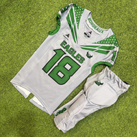 Paquete de Uniforme de Fútbol Americano, Jersey, Pantalones, Calcetines + Bolsa, Personalizado Completo, Proveedor OEM, Nombre del Equipo y Números Impresos