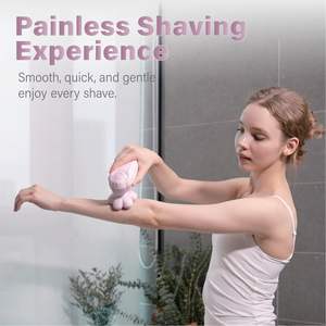 Rasoir électrique sans fil rechargeable par USB étanche IPX7 pour femmes, tondeuse bikini indolore, tête détachable, option humide/sèche IPX7 - Product Image 5