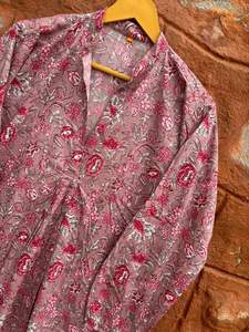 Nouvelle Collection d'été robe en chaîne imprimé floral bloc femmes longue robe femmes bureau travail robe léger confort vêtements de nuit longue - Product Image 2