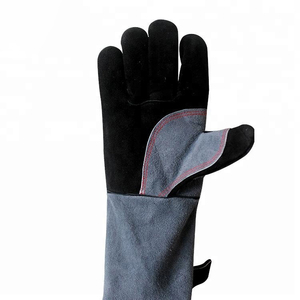 Venta al por mayor 2024 mejor diseño guantes de soldadura de cuero de alta calidad logotipo personalizado impresión Uso Seguro en diferentes colores precio barato - Product Image 5