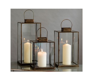 Nuevos candelabros de Metal con farolillos, candelabros para el hogar, Hotel, restaurante, decoración de boda, Calidad exclusiva superior - Product Image 1