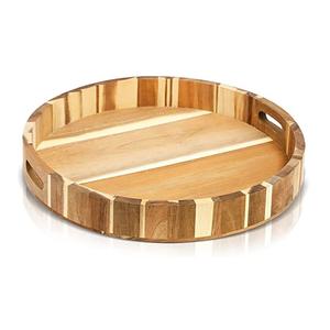 Bandeja de madera rectangular personalizada decorativa de cocina de alta demanda para servir aperitivos utensilios de cocina de madera de la India - Product Image 2