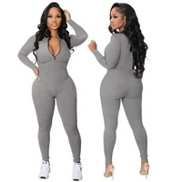 Combinaison de sport pour femme, haute qualité, hiver, style hip-hop, yoga, taille haute, logo personnalisé, manches bouffantes, boutonnée, respirante, écologique
