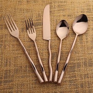 Luxury Fine Dining Stainless Steel <b>Flatware</b> Collection Luxury Contemporary Stainless Steel <b>Flatware</b> Dining Set Luxury Stainless - Product Image 4