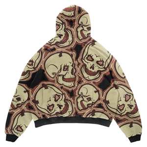 Sudaderas con Capucha Personalizadas al por Mayor para Hombre, 100% Algodón, Estampadas, Casuales, Gruesas, de Felpa, con Cremallera Completa, para Invierno - Product Image 5