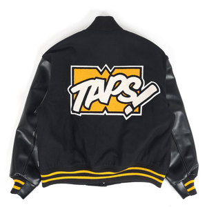 แจ็กเก็ตเบสบอลวิทยาลัยสำหรับผู้ชายเสื้อแจ็กเก็ตกีฬาแบบหลวมปักโลโก้ได้ตามต้องการ - Product Image 2