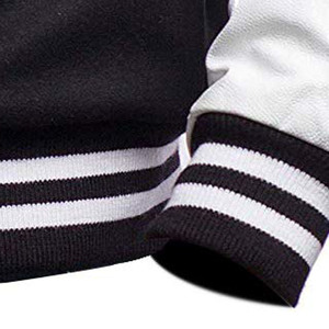 แจ็กเก็ตเบสบอลผู้ชายแจ็กเก็ตเบสบอลปักลายกำมะหยี่ทรงพอดีตัวลำลองสำหรับผู้ชายคุณภาพระดับพรีเมียม - Product Image 4