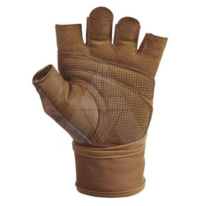 Guantes de Gimnasio de Cuero Personalizados 2025 con Color y Logotipo, Antideslizantes, Correa de Muñeca Ajustable, Unisex, Hechos en Pakistán, Precio al por Mayor - Product Image 2