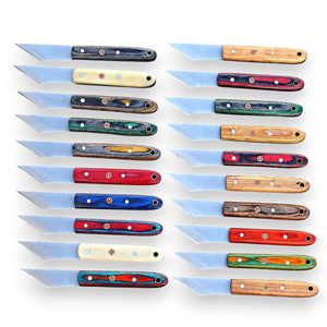 Cuchillo Utilitario de Grado Industrial Nordic Forge, Acero 12c27, Hoja Fija, Mango de Madera, Color Aleatorio, Funda de Cuero, EDC, Camping, Caza - Product Image 2