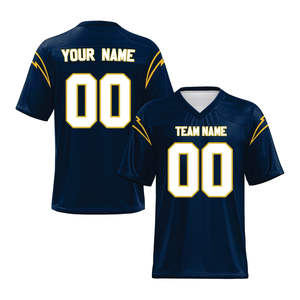 Vente en gros Maillot de football américain personnalisé Maillot de football sublimé personnalisé Maillot de rugby cousu de haute qualité pour hommes/jeunes - Product Image 4