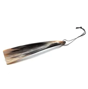 Top Quality Horn Products Natural Cow Shoe Horn handmade best polished buffalo shoe horn for wearing shoes good style
