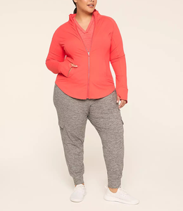 Veste polaire douce à fermeture éclair intégrale légère pour femmes, professionnelle, OEM, pour les activités de plein air, avec poches zippées, veste de travail - Product Image 3