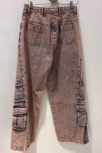 Jeans Baggy de Mezclilla Cruda 100% Algodón para Hombre, Color Sólido Marrón, Jeans para Hombre, Jeans de Mezclilla Vintage Personalizados con Lavado Desgastado - Product Image 5