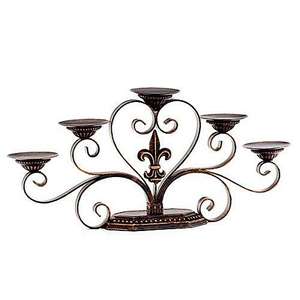 Wrought Iron Candle <b>Stand</b> <b>For</b> <b>Fireplace</b> - Product Image 4