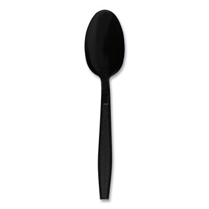 Cuillères à café jetables en polypropylène noir robuste Boardwalk, 1000/carton - Product Image 2