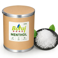 Cristaux de L-Menthol Naturel 99% Pur Qualité USP BP Extrait de Menthe Poivrée Cristaux de Menthol pour Cosmétiques