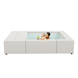 Piscina Portatile Riscaldata per Famiglie, Giardino e Esterni, con <span class=keywords><strong>Jacuzzi</strong></span> e Struttura in Rattan Intrecciato per Bambini e Adulti - Product Image 3