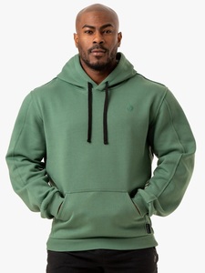 Half Green Hoodies High Quality Cotton Thick Blank <b>Plain</b> HeavyweightOversized HoodiesUnisex Custom Logo Men's Fleece Boxy <b>Hoodie</b> - Product Image 4