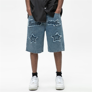 Nouveaux hommes mode Stretch causal Short Jeans Denim Shorts bleu noir Denim jure mens shorts - Product Image 6