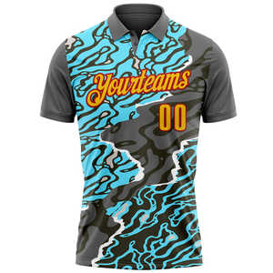 Sublimación de poliéster cuadrado con logotipo personalizado para hombre, cuello redondo en blanco de gran tamaño para polos, tela de punto sólida - Product Image 1