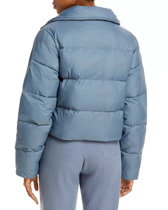 2025 Customized Printed Logo Winter Warm Women's Woven Puffer <b>Jacket</b> Plus Size Fashionable Bubble Hooded Breathable - Product Image 3