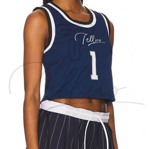 Maillot de basket personnalisé haut de gamme pour femmes et hommes, imprimé, 100 % polyester, séchage rapide, respirant, sans manches, vêtements de sport - Product Image 2