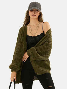 Pull à col rond tricoté à manches longues pour femmes respirant gaufré texturé conception côtelée grande taille vêtements d'hiver décontractés - Product Image 5