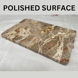 Tabla de cortar de lujo de mármol marrón, bandeja de cocina elegante y duradera, Ideal para cortar, servir queso, exhibir y regalar - Product Image 3