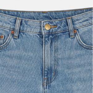 Custom Quick Dry Breathable Straight Denim <b>Jeans</b> Mid Waist Casual Winter Streetwear Pants Wholesale <b>Women</b> Premium Trendy - Product Image 4