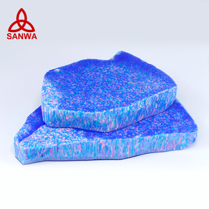 Sanwa Bello – pierre brute opale OP27 bleue de différentes formes et tailles, coupe directe d'usine pour bijoux dentaires tendance - Product Image 3