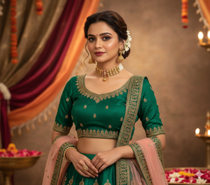 Ensemble de collier ras de cou Moti élégant de haute qualité, design traditionnel en laiton perlé, mode ethnique, collier ras de cou pour anniversaire, mariage - Product Image 1