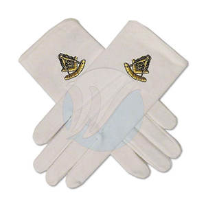 Meilleure vente Gants maçonniques confortables de couleur unie Taille personnalisée fabriqués en coton durable respirant écologique toutes saisons décontracté - Product Image 2