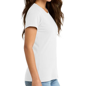 Womens Plain Basic T-Shirt Cotton Poly Blend Feminine Fit Ladies T Shirt - Product Image 6