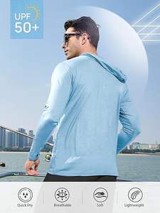 เสื้อฮู้ดออกกำลังกายผู้ชายแบบรัดรูปทรงสลิมฟิต รับผลิตแบบ OEM พร้อมสกรีนโลโก้ เสื้อฮู้ดออกกำลังกายแบบเรียบไม่มีลาย - Product Image 2