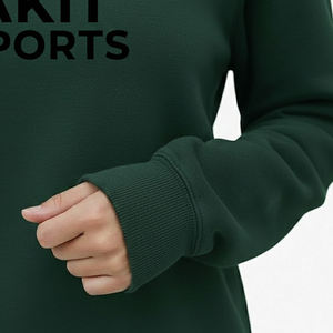 Sudadera Lisa Personalizable con Cuello Redondo, Transpirable, para Invierno, para Mujer, Nuevo Diseño Informal, Holgada, con Logotipo Frontal - Product Image 6