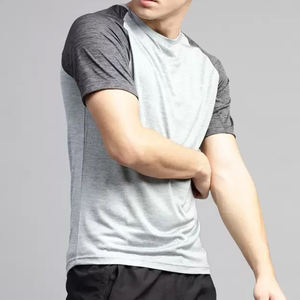 แฟชั่นใหม่ที่กําหนดเองการพิมพ์ลูกเรือคอเสื้อยืด Raglan แขนยิมสวมใส่ออกกําลังกาย T เสื้อผู้ชายผ้าฝ้าย 100%/เส้นใยไม้ไผ่ T เสื้อ - Product Image 6