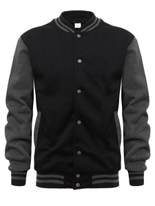 Veste de baseball letterman personnalisée XL en laine de haute qualité pour hommes hiver éponge française épaisse broderie polaire style universitaire - Product Image 3