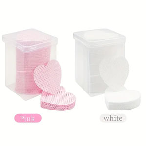 DRAGONLASH Almohadillas de Limpieza de Algodón en Forma de Corazón, Negras, Hechas a Máquina, de Alta Calidad, para Extensiones de Pestañas, Personalizadas - Product Image 6