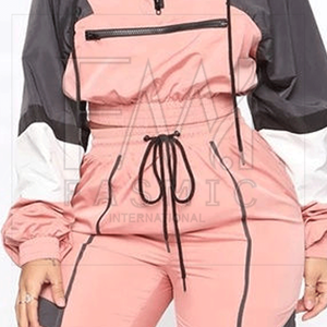 Conjunto cortavientos impermeable superventas ajustado para mujer con diseño personalizado, conjuntos ligeros y ajustados - Product Image 4