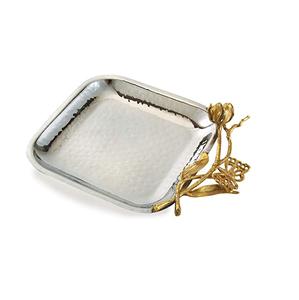 Plateau en métal Offre Spéciale pour la maison et l'hôtel Plateau en métal martelé de couleur argent et or utilisé pour les articles de cuisine plateau de service pièces antiques - Product Image 2