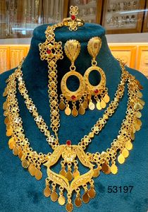 2024 Best Buy 24K chapado en oro estilo Vintage fabricante indio inspirado conjuntos de joyería de moda Comoras Mayotte-regalo de cobre listo - Product Image 5