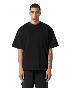 Nouveau Style personnalisé imprimable Logo Polyester coton tissu sonnerie sweat surdimensionné hommes t-shirt - Product Image 1