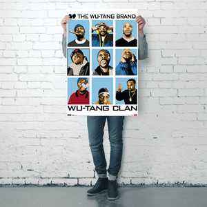 โปสเตอร์ Wu-Tang Clan พิมพ์ดิจิทัลบนผ้าโพลีเอสเตอร์ ของตกแต่งบ้าน ป้ายแขวน แบรนด์แท้ - Product Image 1