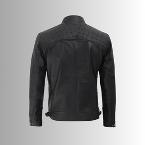 Premium Quality <b>Genuine</b> <b>Leather</b> <b>Jacket</b> Real Cowhide Motorbike <b>Jacket</b> For Men Online - Product Image 3