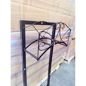 44.8H portabicchieri da giardino indipendenti per impieghi gravosi porta tubi dell'acqua per una soluzione di stoccaggio durevole - Product Image 3