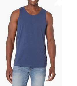 Débardeur en coton décontracté Athlétique de haute qualité 200gsm sans manches Muscle Fitness Gym Workout Fitness Loose Tank t Shirt pour hommes - Product Image 4