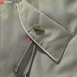 Manteau parka d'hiver décontracté pour femme de haute qualité, chaud, à capuche, vêtement d'extérieur tendance, longueur standard, 100% polyester, design personnalisable - Product Image 5