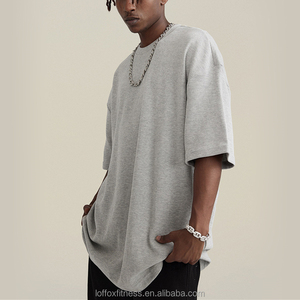 Wholesale <b>Acid</b> Wash Oversized Heavy Canvas <b>Drop</b> Shoulder T-Shirt Men Breathable Eco-Friendly Streetwear Hip Hop Vintage Plus - Product Image 5