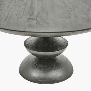Minimalistic Lamp Style Base Solid Mango <b>Wooden</b> Dark Black Finish <b>Rustic</b> Nordic Design Home Restaurant Kitchen Bar <b>Dining</b> <b>Table</b> - Product Image 2